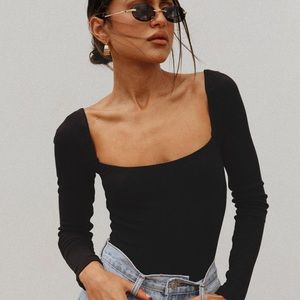 Princess Polly black bodysuit, size:small, perfect condition!